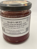Luxury Strawberry Jam with Summer punch and Honey